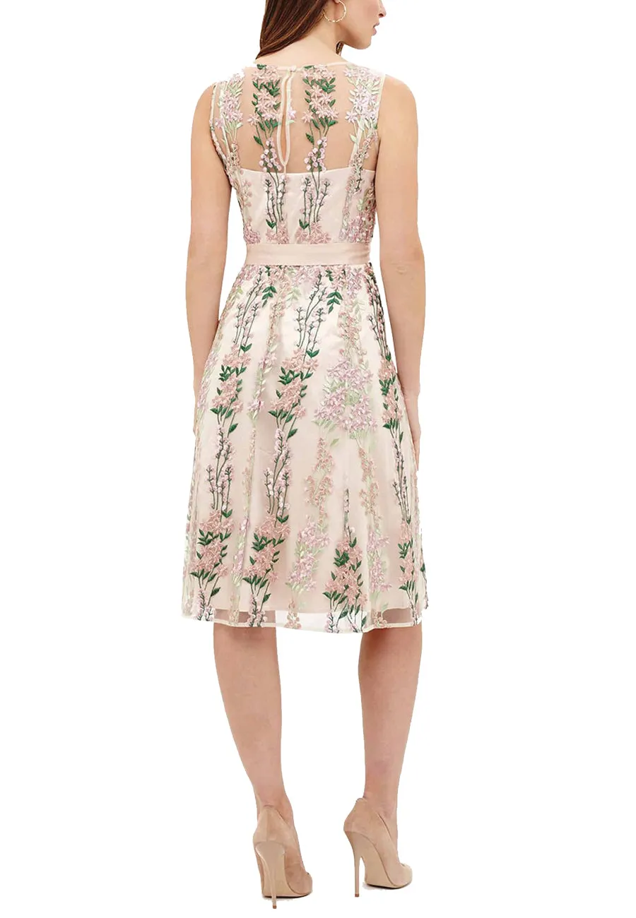 Nude Fodula Floral Embroidered Dress