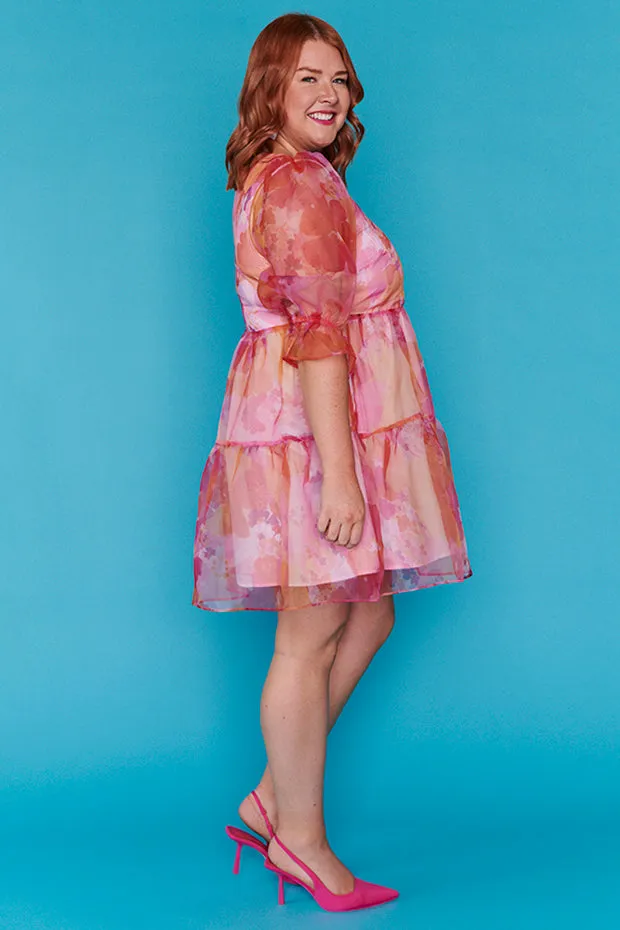 Palermo Zinnia Floral Party Dress