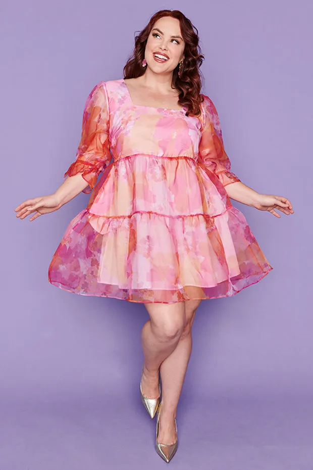 Palermo Zinnia Floral Party Dress