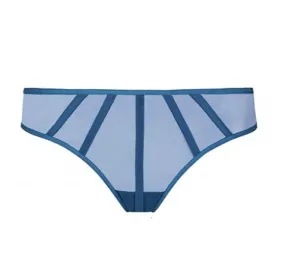 Satin contour thong [Ocean Blue]