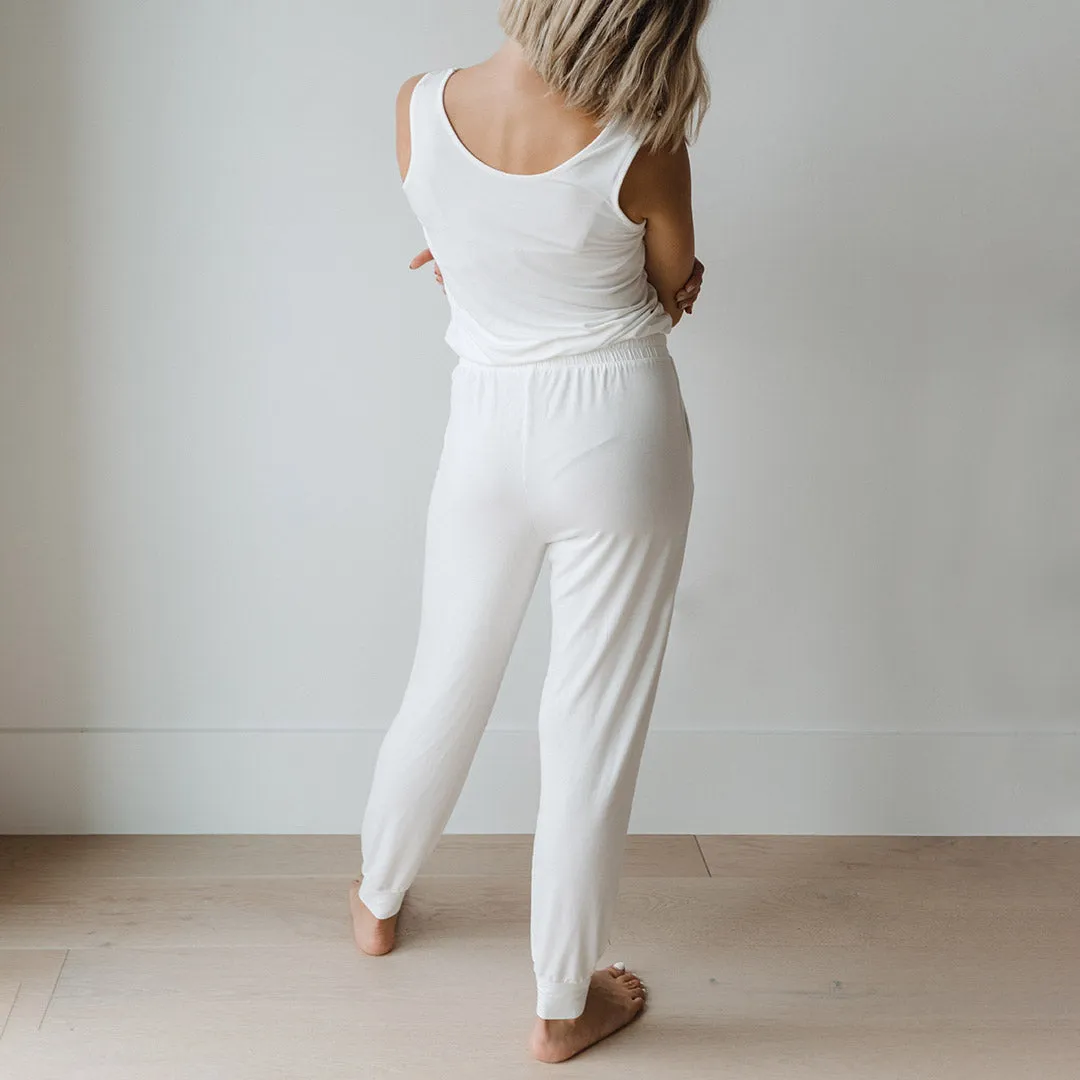 Serenity Tank Jumpsuit, Ivory