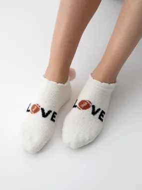 Shiraleah "Love" Home Socks, Ivory