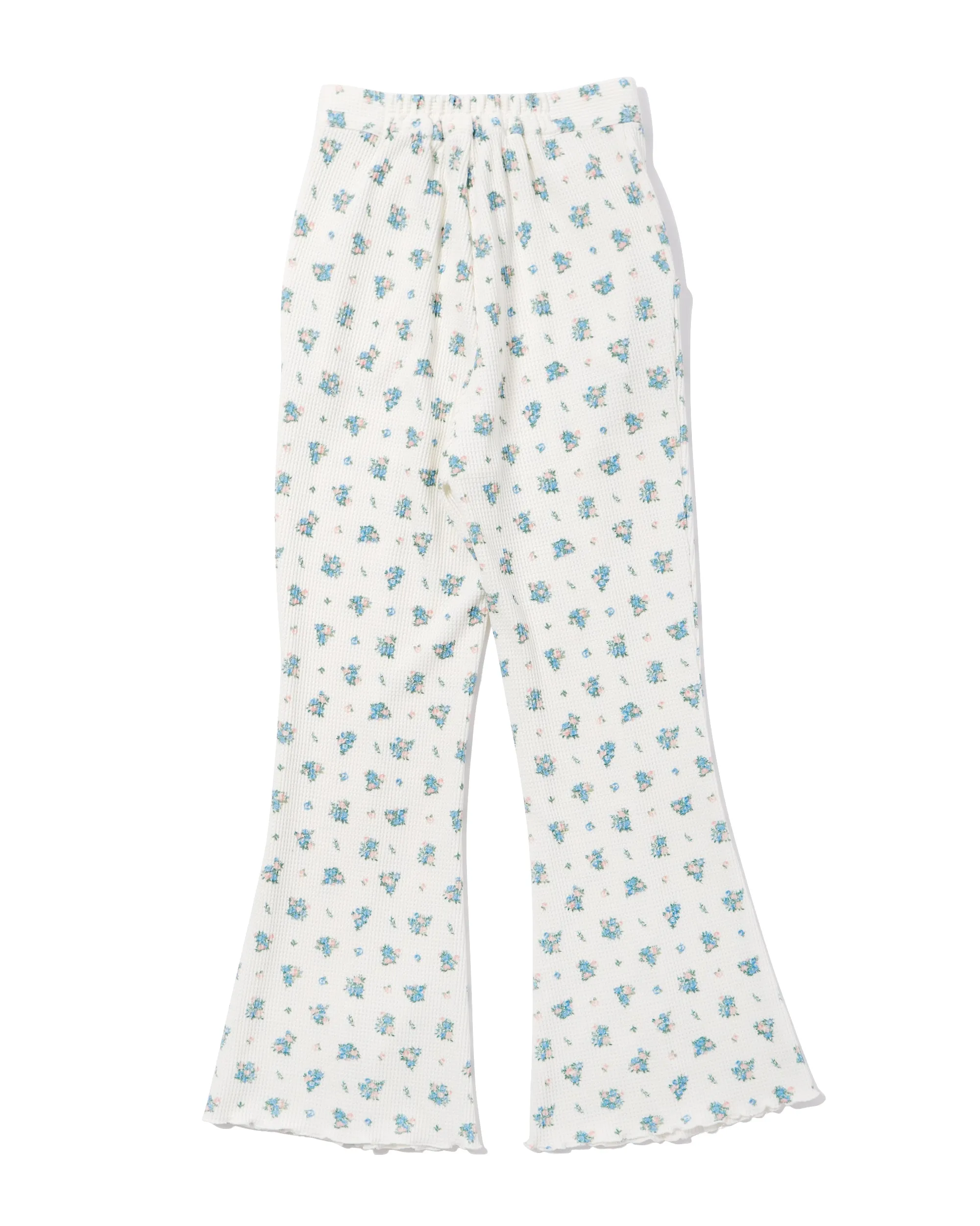 Waffle flare pants (Flower)