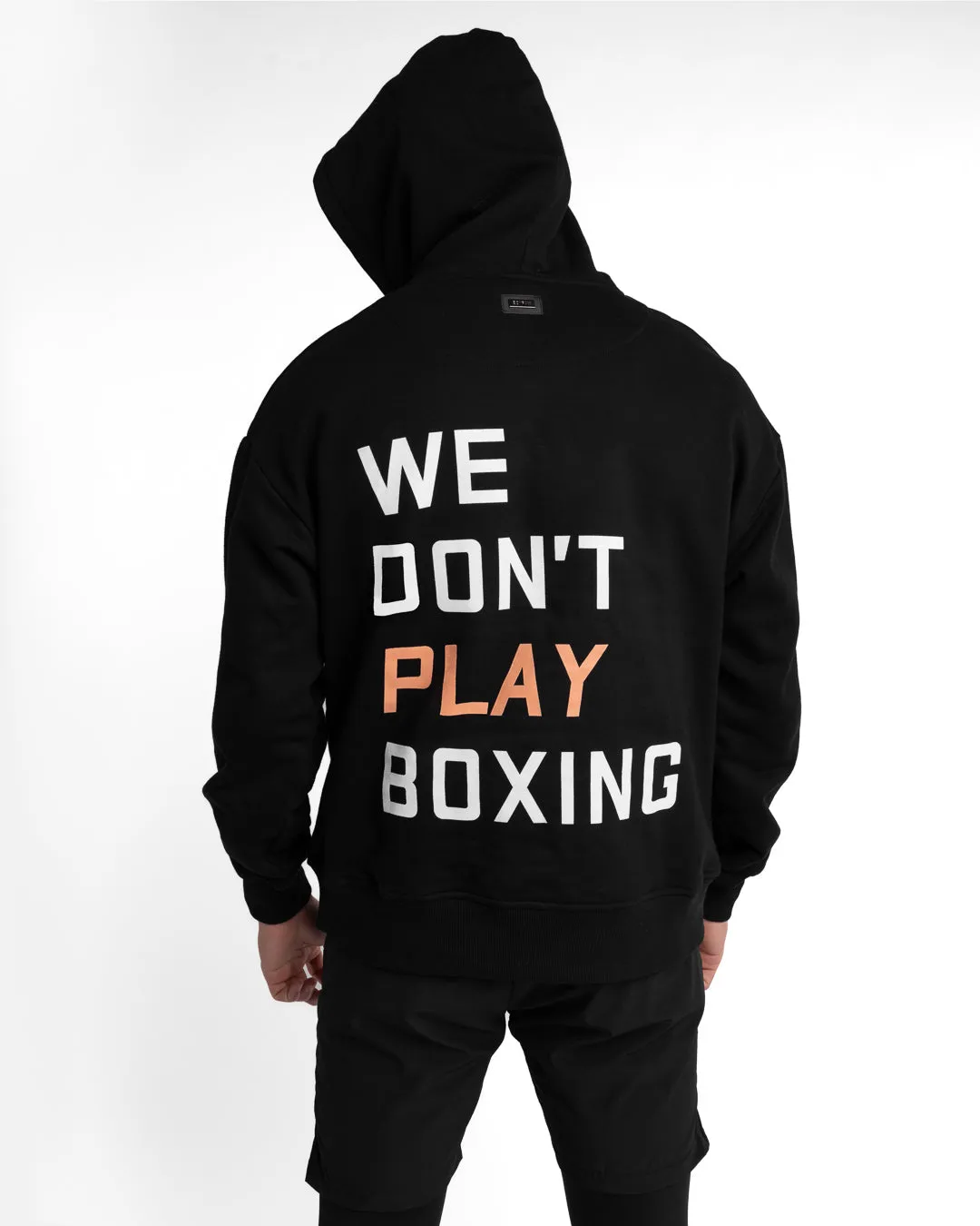 We Don't Play Boxing Oversized Hoodie - Black