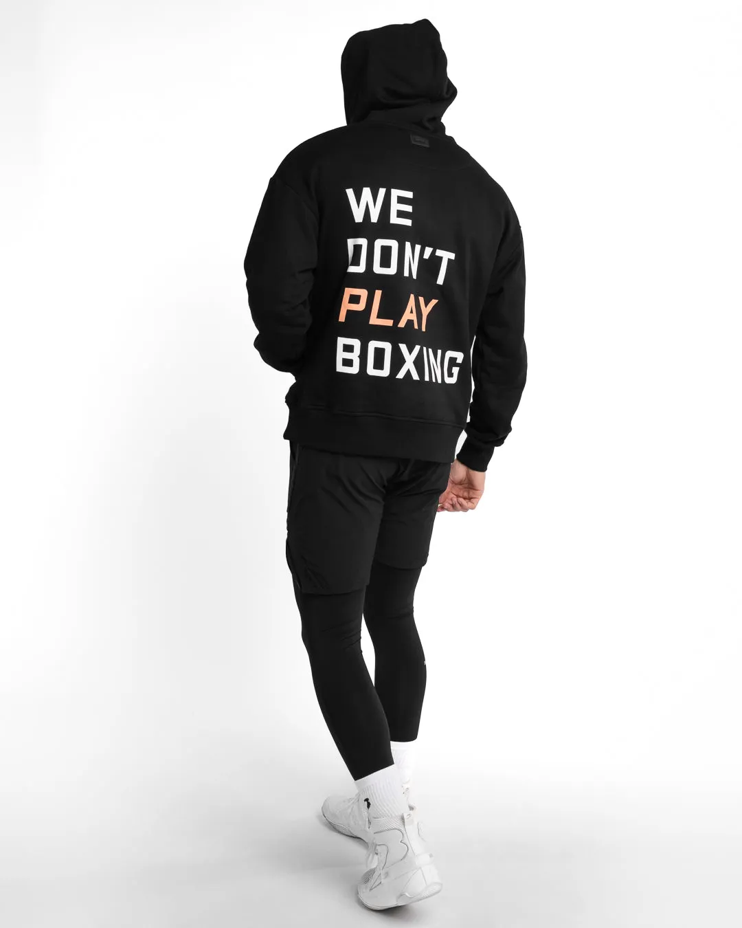 We Don't Play Boxing Oversized Hoodie - Black